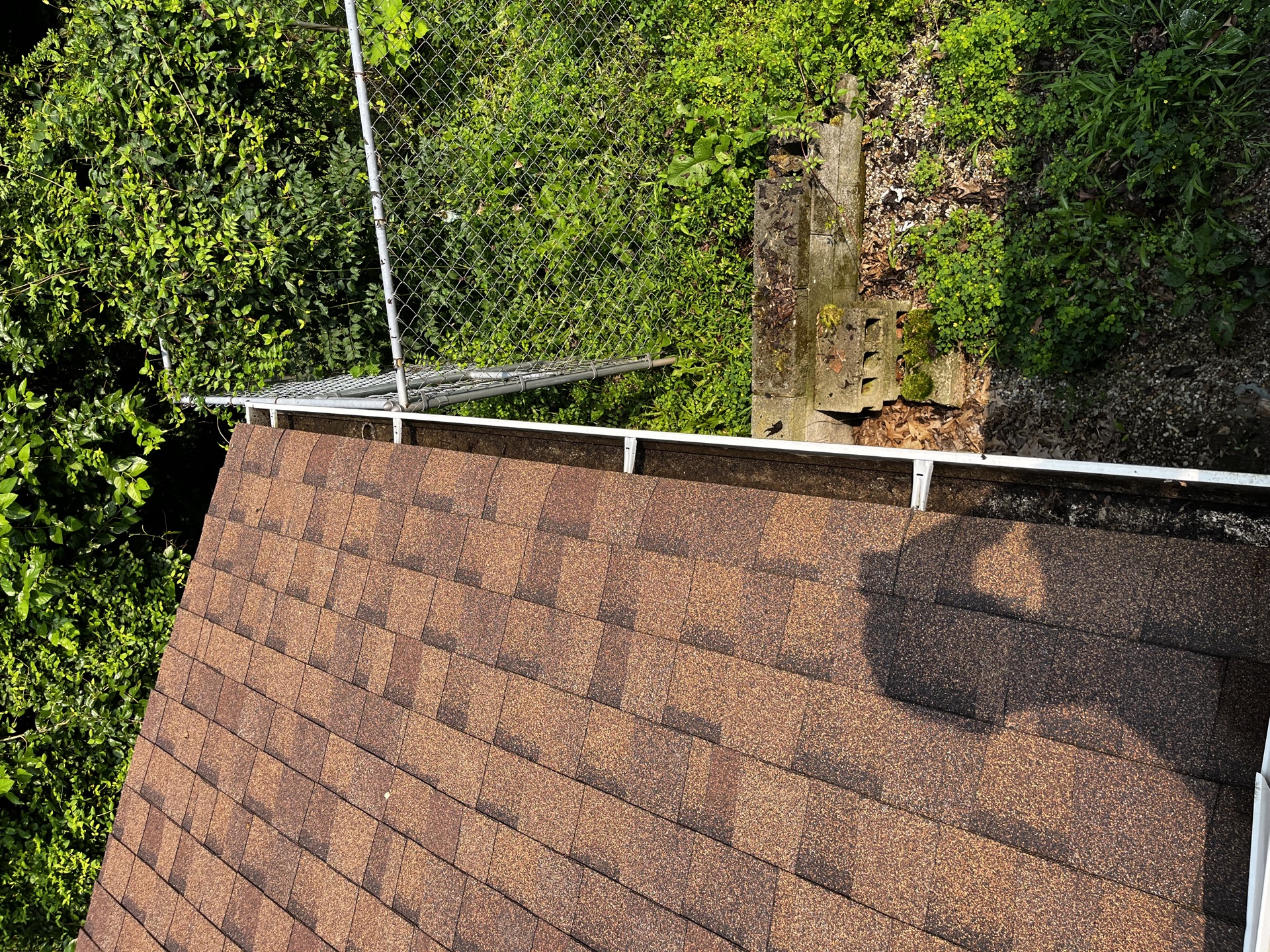 After gutter cleaning
